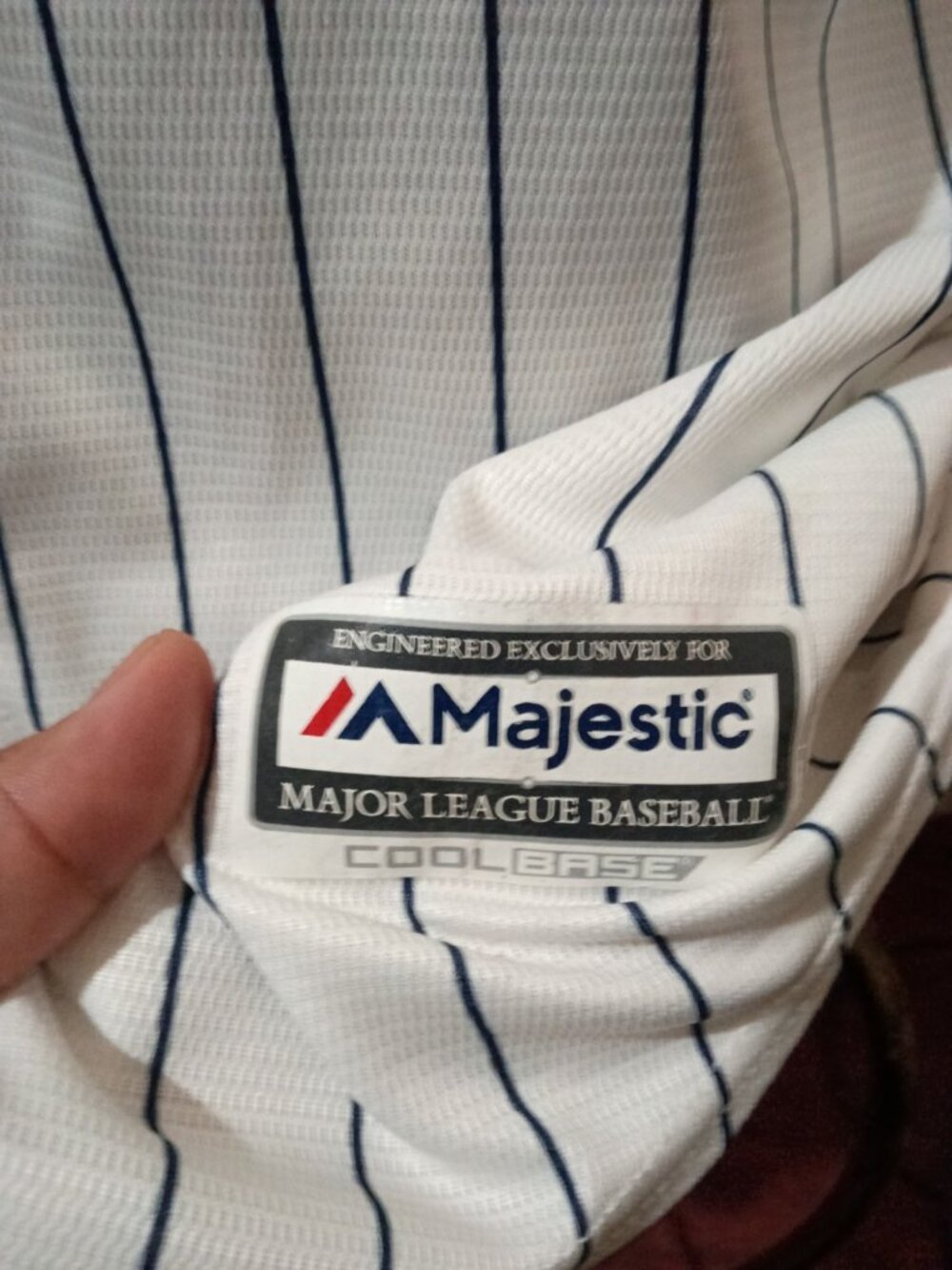 Majestic New York Yankees Sanchez 24 Jersey Youth X-Large 16/18  White Button up - Picture 5 of 14
